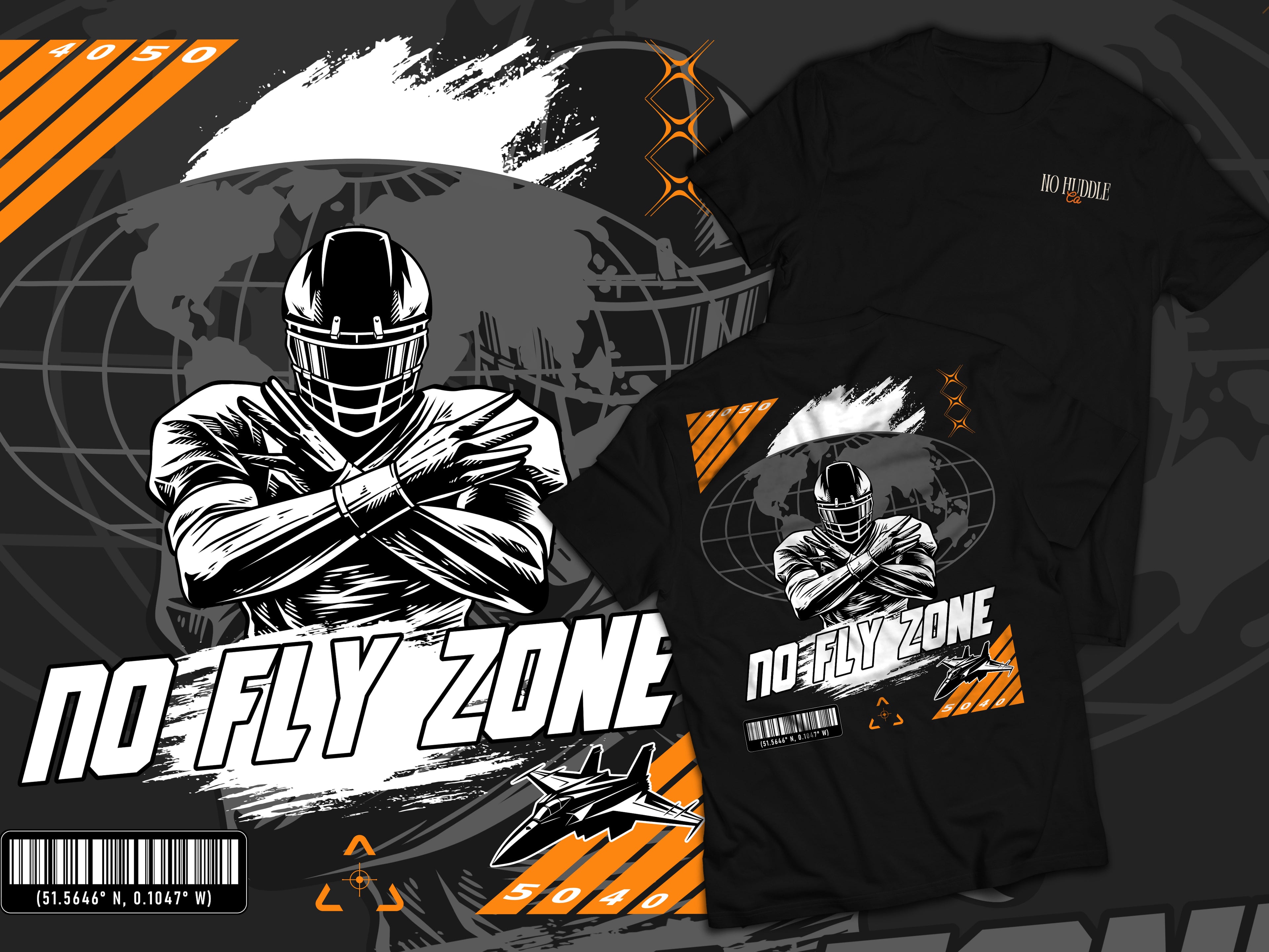 No Fly Zone T Shirt - Black